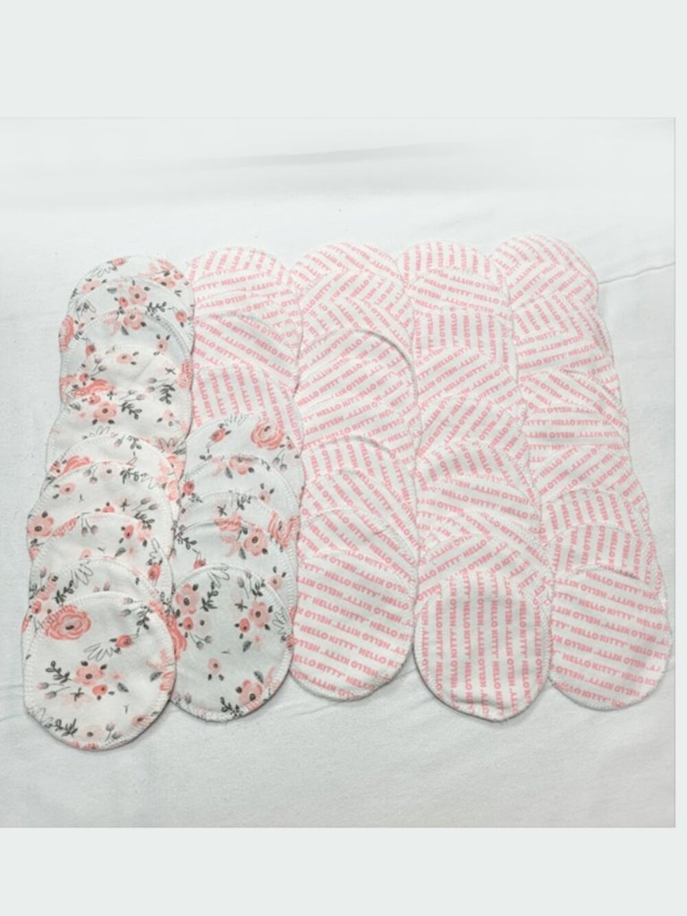 (Set of 25) 50 Reusable cotton fabric NURSING pads